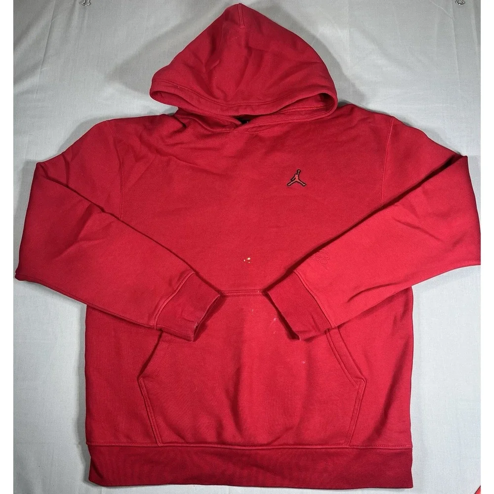 Jordan Hoodie Jumpman Pullover Red Mens Large